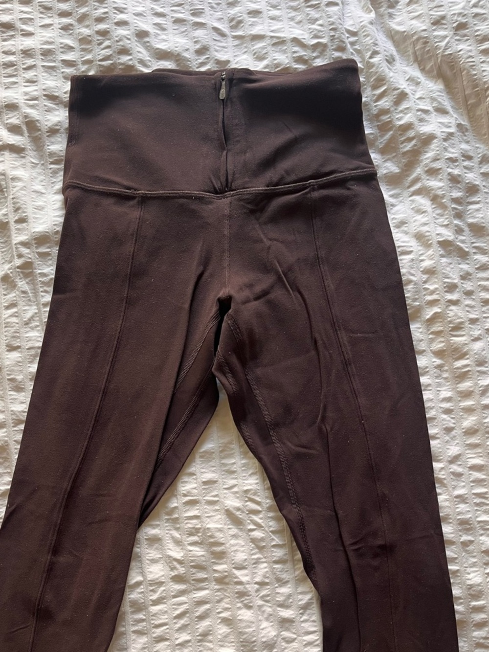 Limited Edition lululemon high rise zip front align leggings in brown